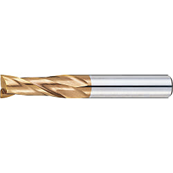 AS Coated High-Speed Steel Square End Mill, 2-Flute / Regular AS-EM2R2