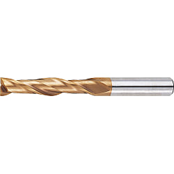 AS Coated High-Speed Steel Square End Mill, 2-Flute / Long AS-EM2L11