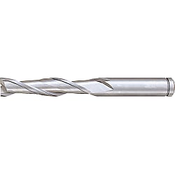 Powdered High-Speed Steel Square End Mill, 2-Flute, Long / Non-Coated Model PM-EM2L11