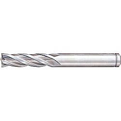 Powdered High-Speed Steel Square End Mill 4-Flute / Regular / Non-Coated Type PM-EM4R8