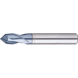 TiCN Coated Powdered High-Speed Steel Chamfering End Mill, 2-Flute, Short VPM-MEM2S25-60