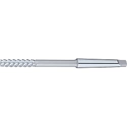 High-Speed Steel High Helical Reamer, Right Blade with 60° Left Spiral, Tapered Shank, 0.1 mm Unit Designation Model HHHRT-10