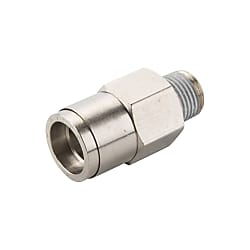 Spatter-Resistant Tube Fitting Brass, Straight KC10-04-F