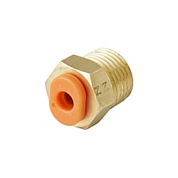 One-Touch Fitting KQ2 Series Male Connector KQ2H (Sealant / No Sealant) 10-KQ2H09-02NS