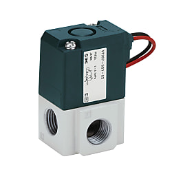 Solenoid Valve - 3-Port, Rubber Seal, Direct Acting, Poppet Type, VT307 Series