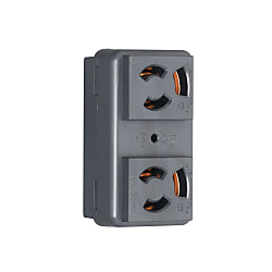 Outlet for dual equipment (Outlet) 3117HCDZ-BK