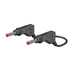 Staubli XZG425 ø4 mm Stackable MULTILAM Plug With Retractable Sleeve, Test Lead 66.9407-05021