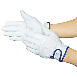 Leather Gloves, Magic Type Gloves, Genuine Pig Leather, Full Length 21–23 cm 5809