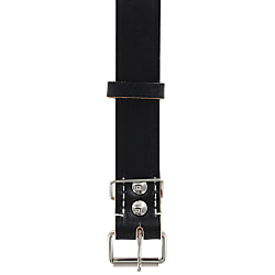 Black Leather 1 Pin Buckle Belt