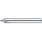 Carbide Straight Blade Tapered Corner Angle End Mill, 2-Flute, Rounded Inner Type