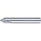 Carbide Straight Blade End Mill for V Grooving and Chamfering, 2-Flute, Chamfering Ball