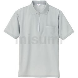 AZ-10581 吸汗速乾（クールコンフォート）半袖ジップポロシャツ（男女兼用）