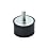 Anti-vibration Rubber Mounts Male Thread on One Side C-VE4020-23