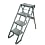 Work Stepladder MT Step X Type Eco (with Casters)