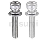 [Clean &amp; Pack] Hex Socket Head Cap Screw with Washer - Flat Washer / Spring Washer