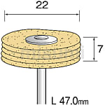 ミニモ 積層バフ セーム皮 φ22 (10個入)