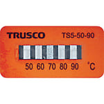 TRUSCO 温度シール5点表示タイプ