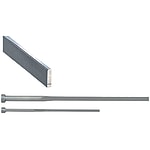 R-Chamfered Rectangular Ejector Pins -High Speed Steel SKH51/P・W Tolerance 0_-0.01/L Dimension Designation Type-