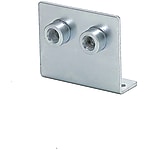 Manifold Blocks Accessories - Brackets with Tapped Socket Fittings, One or Two Rows