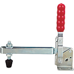 Vertical Hold-Down Toggle Clamps - Long Arm, Flange Base, Tightening Force 1078 N