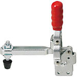Vertical Hold-Down Toggle Clamps - Long Arm, Straight Base, Tightening Force 392 N
