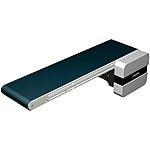 Flat Belt Conveyor - Full Belt, End Drive, 2-Groove Frame, Pulley Diameter 30 mm