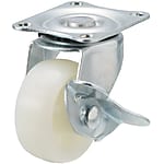 Casters - Light Load - Wheel Material: Polypropylene - Swivel with Stopper