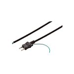 PSE Standard Power Cords - 3-Core with Straight Plug at One End, Type A Plug with Ground Wire