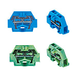 MTBS Series European Style Terminal Blocks - Panel Mounted, Wire Clamping Cartridge, Single-Piece Model