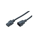 UL/CSA Standard Power Cords - 3-Core with Straight Plug and Socket at Two Ends, C14 Plug and C13 Socket