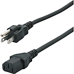 AC Cord - Double Ended, 2 m Round Cable, A-3 Plug, C13 Socket