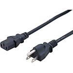 AC Cord - Double Ended, Round VCTF Cable, A-3 Plug, C13 Socket, Various Lengths