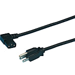 AC Cord, Fixed Length (UL/CSA), With Both Ends, Connector Type: L-Shaped