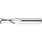 High-Speed Steel 0.01mm Unit Outer Diameter Designated End Mill, 2-Flute/Regular