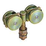 スチール製ドアハンガー用吊り車(複車)シリーズ