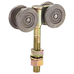 スチール製ドアハンガー用吊り車(複車)耐荷重:150kg