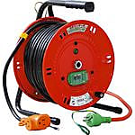 屋内型 単相100Vアース・ブレーカー付 びっくリール(延長コード型)