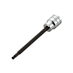 Long Ball Point Hex Bit Socket (12.7 mm Insertion Angle, Inch Size)