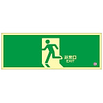 Medium Bright Luminescent Evacuation Door Sign Emergency Exit Luminescent FA-801