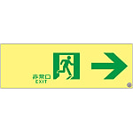 High Brightness Phosphorescent Passage Guidance Sign "Emergency Exit →" ASN901