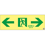 High Brightness Phosphorescent Passage Guidance Sign "← Emergency Exit →" ASN903
