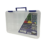 Small Parts Organizer Parts Stocker (Blue/Clear)