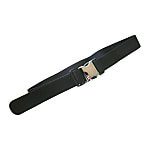 Craft Worker-Manufactured Single-Action Belt (Steel Buckle), Black
