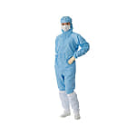 Cleanroom Wear Hood Integrated Coveralls (Unisex) Blue