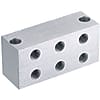 Manifold Blocks - Pneumatic, Double-Row, Outlets 2 Sides, No Inlets, Horizontal Mounting Holes