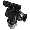One-Touch Coupling Ball Valves - 90 Degree Elbow, Double Handle
