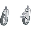 Casters for Aluminum Extrusions - Rubber Wheel, Swivel
