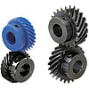 Helical Gears - Pressure Angle 20 Degrees, Helix Angle 45 Degrees