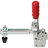 Vertical Hold-Down Toggle Clamps - Long Arm, Straight Base, Tightening Force 392 N