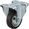 腳輪　中荷重･固定型　車輪材質：橡膠